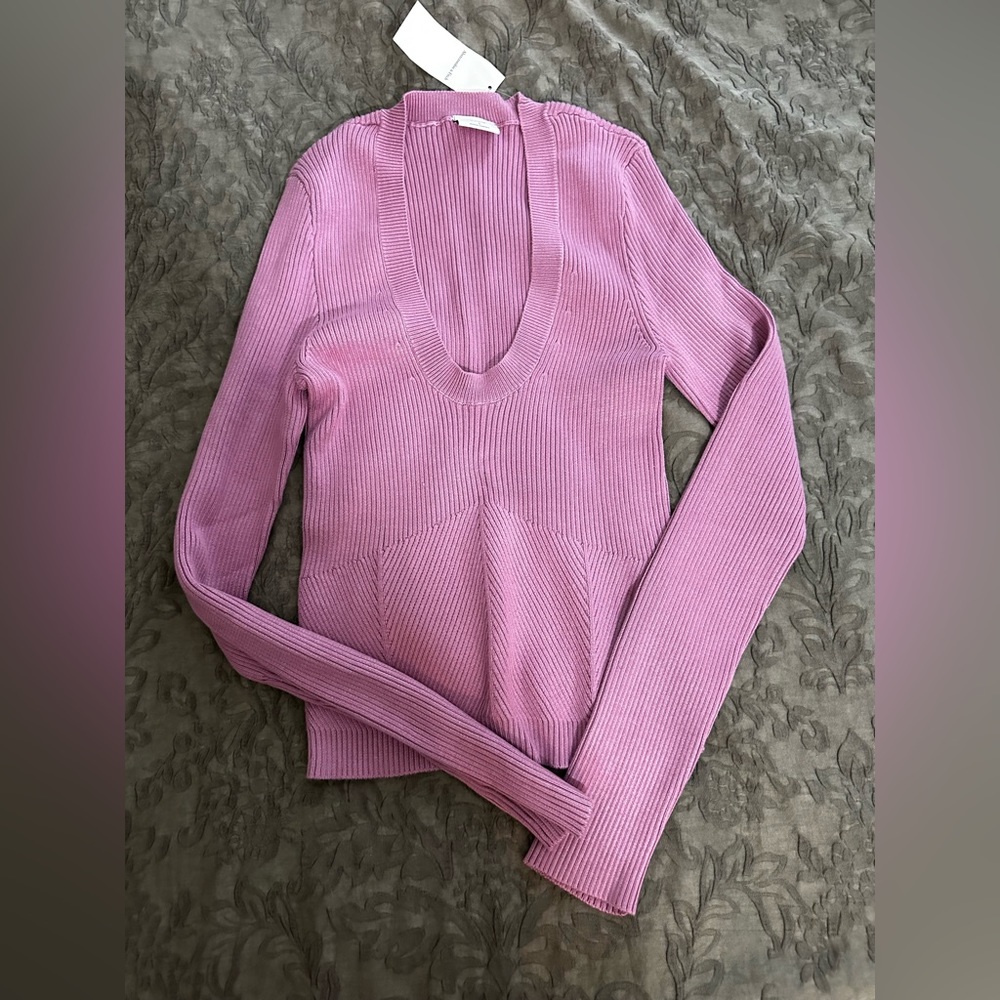 Abercrombie Ribbed Long Sleeve Sweater